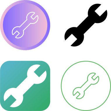 Çizgi anahtarı simgelerini beyaz arkaplanda ayarla, vektör illüstrasyonu 