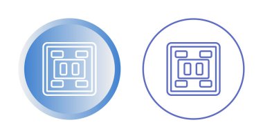 Priz veya soket simgesi vektör çizimi