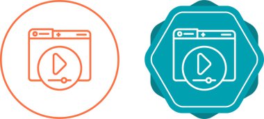 Video Oyuncu Simgeleri, vektör illüstrasyonu