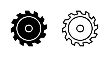 Beyaz arkaplanda dairesel testere ucu vektör ikonu. Ahşap malzemelerin basit düz çizimi 
