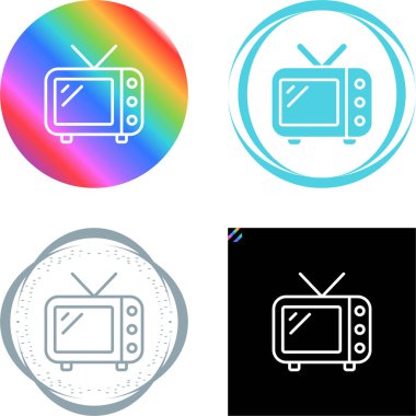 Televizyon. Web simgeleri basit resimleme 