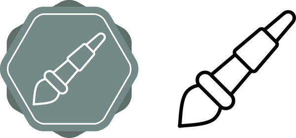 Paintbrush icon vector illustration  design