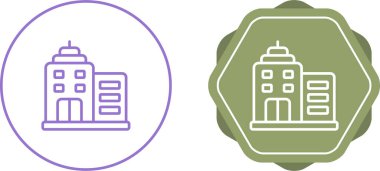 Bina simgeler ayarla, illüstrasyon vektör