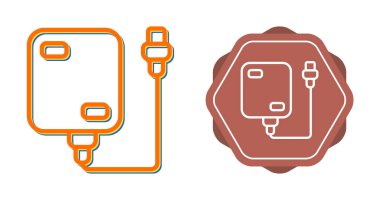 Taşınabilir Sabit Sürücü web simgesi vektör çizimi