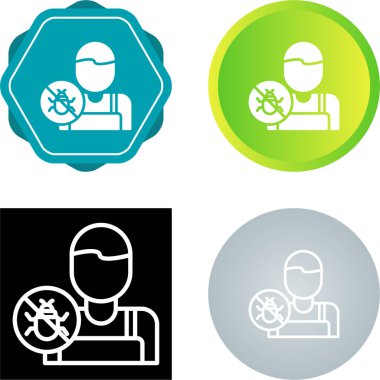 pest kontrol simgesi işaret vektör illüstrasyonu 