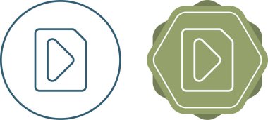 Renk arkaplanı ve vektör illüstrasyonu üzerinde izole edilmiş müzik çalar düğmeleri olan dosyalar 