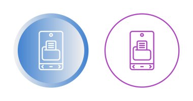 Akıllı telefon web simgesi vektör illüstrasyonundaki dosya