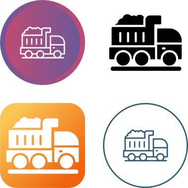 kamyon simgelerinin vektör kümesi