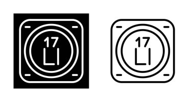 Kimyasal element simgeleri web illüstrasyonunu ayarladı