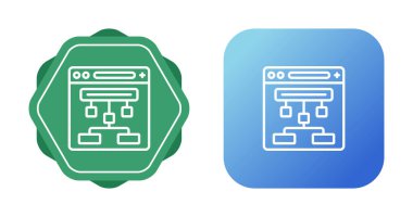 Web sitesi yapı simgesi vektör çizimi 