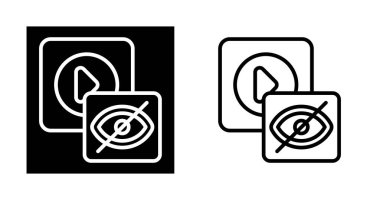 Beyaz arkaplanda özel ve çalma düğmeleri simgeleri, vektör illüstrasyonu  