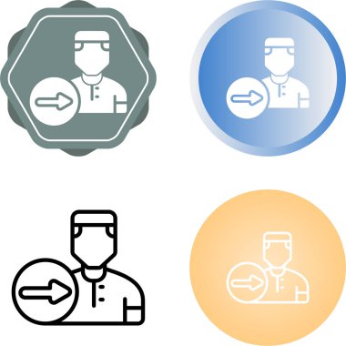 İnsan avatar simgeleri seti, vektör illüstrasyonu basit tasarım