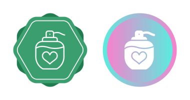 Parfüm simgeleri ayarlandı, vektör illüstrasyonu