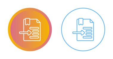 belge web simgesi vektör illüstrasyonu