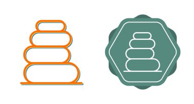 Modern bir sanat tarzı için, halka dizilerinin soyut dijital simgeleri.