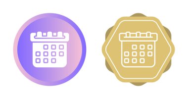 Takvim ağ simgeleri vektör illüstrasyonu