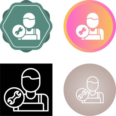 İnsan avatar simgeleri seti, vektör illüstrasyonu basit tasarım