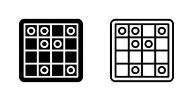 Satranç tahtası simgesi beyaz arkaplanda izole edildi. Oyun, yönetim. vektör.