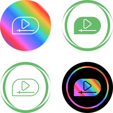 Video Play Buttons Set. vector illustration