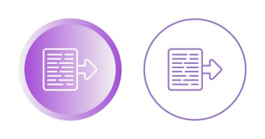 belge dışarıya aktarma simgesi basit düz illüstrasyon