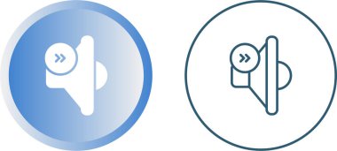 Hoparlör simgeleri ayarlandı, vektör çizimi