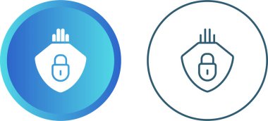 Asma kilit ikonlarının vektör çizimi