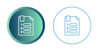liste simgeleri ayarlandı, vektör illüstrasyonu