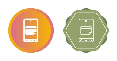 akıllı telefon simgeleri ayarlandı, vektör illüstrasyonu basit tasarım