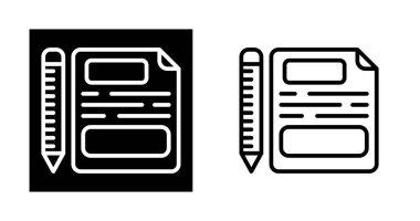 belge ve kalem ağı vektör illüstrasyonu