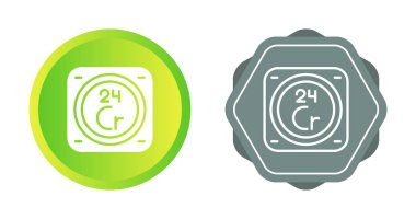 Kimyasal Element Web simgesi vektör çizimi