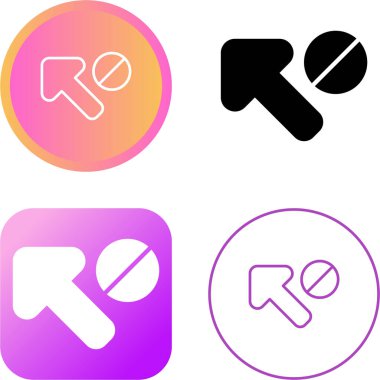 ok ve hap ikonu vektör illüstrasyon tasarımı