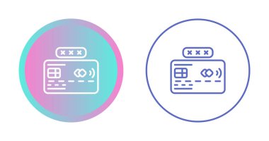 Kredi kartı simgesi seti. Beyaz Arkaplanda Kredi Kartı Ödeme Simgesi Vektör İşaretleri 