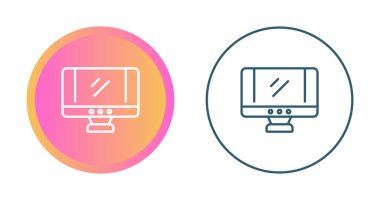 bilgisayar ekran simgeleri ayarlandı, vektör illüstrasyonu