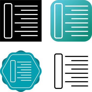 Web simge vektör çizim Hizala