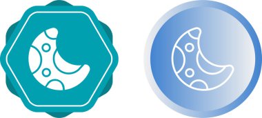 ay hilal ağ ikonu vektör illüstrasyonu