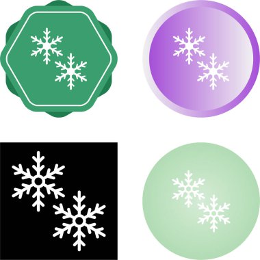  Kar Taneleri simgesi vektör illüstrasyon tasarımı