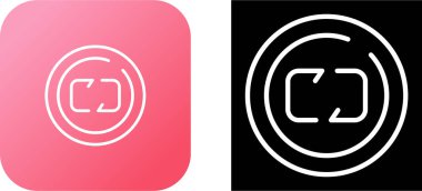 Pankart ve ambalaj tasarımı için düğme simgesini yeniden yükle. Vektör illüstrasyonu