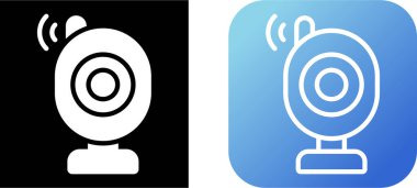 Bebek monitörü ağ ikonu vektör çizimi