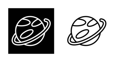 gezegen simgeleri ayarlandı, vektör illüstrasyonu 