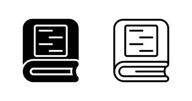 Kitap simgeleri ayarlandı. Web basit illüstrasyonu