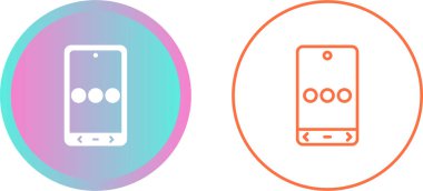 Moda düz tasarımlı cep telefonu hattı simgesi. Cep telefonu simgesi. Web ve mobil uygulama için telefon arama simgesi