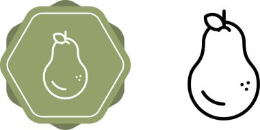 armut simgeleri beyaz arkaplanda ayarlandı