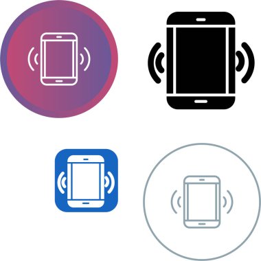 akıllı telefon simgesi vektör çizimi tasarımı