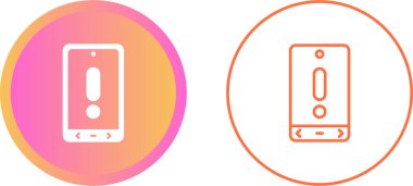 akıllı telefon simgeleri ayarlandı, vektör illüstrasyonu basit tasarım