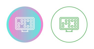 Beyaz arkaplanda izole edilmiş piksel oyun simgelerine sahip bilgisayar ekranları, vektör illüstrasyonu     