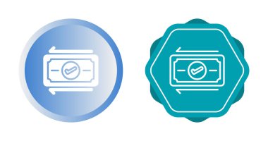 Nakit vektör simgesi. Nakit ya da indirim tabelası. Para iadesi ya da iade garantisi illüstrasyonu izole edildi. Çizgi siyah ödül sembolü