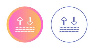 Su dolaşımı simgeleri ayarlandı, vektör illüstrasyonu