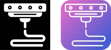 Modern vektör simgesi seti, 3D yazıcı