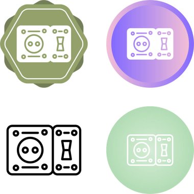 Soket Anahtarı Simgesi Simgesi Beyaz Arkaplanda İzole Edildi 