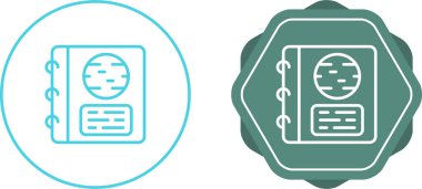 Dairesel resimli, uygulamalar için uygun kitapların biçimlendirilmiş simgeleri.